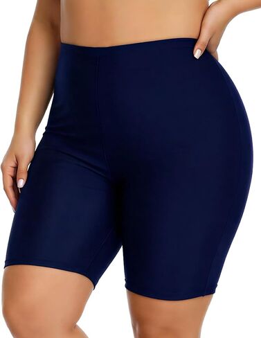 JOYBIK Women's 5" High Waisted Boyshort Swim Board Shorts (Available in Plus) Swimsuits Bottoms in Saudi Arabia