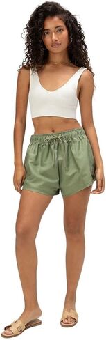 Roxy Womens Beach Casual Shorts – Loose Fitted, Elastic Waist Drawcord Swim Shorts, Quick-Dry Board Shorts in Kuwait
