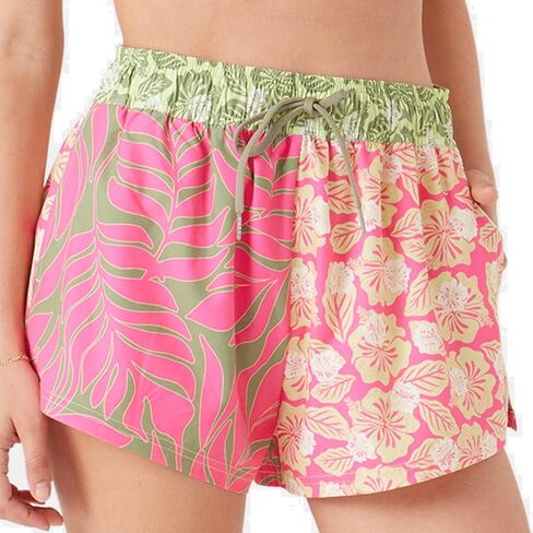 Roxy Womens Beach Casual Shorts – Loose Fitted, Elastic Waist Drawcord Swim Shorts, Quick-Dry Board Shorts in Kuwait