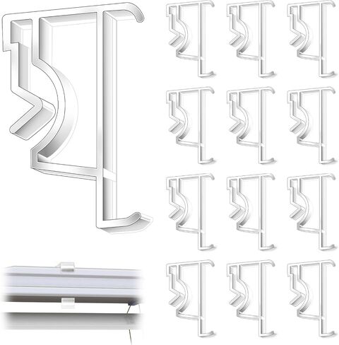 12pcs Valance Clips for Levolor Blinds,2 Inch Clear Blind Clips Plastic Hidden Blinds Replacement Parts in Kuwait