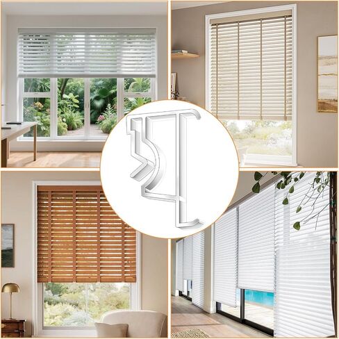 12pcs Valance Clips for Levolor Blinds,2 Inch Clear Blind Clips Plastic Hidden Blinds Replacement Parts in Kuwait