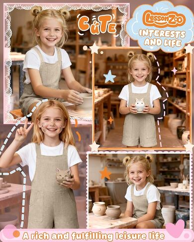 Girl's Rompers Linen Sleeveless Jumpsuits 5-14 Years Overalls Shorts with Pockets Cute Teen Summer Clothes in Kuwait