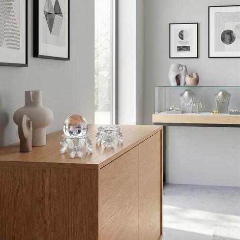 Hicarer 4 Pcs Metal Butterfly Crystal Ball Stand Silver Sphere Holder Butterfly Shape Ball Egg Base Modern Minimalist Metal Art Crafts for Sphere Globe Home Decor, Desk & Shelf Display in Kuwait
