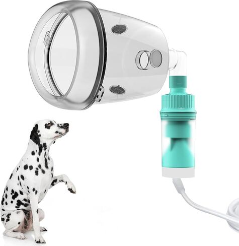 Dog Lying Nebulizer Cup and Dog Inhaler Mask, Pet Oxygen Mask for Large Dogs (Nebulizer Device Not Included) L in Saudi Arabia