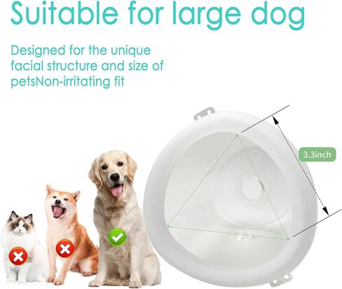 Dog Lying Nebulizer Cup and Dog Inhaler Mask, Pet Oxygen Mask for Large Dogs (Nebulizer Device Not Included) L in Saudi Arabia