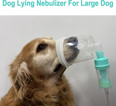 Dog Lying Nebulizer Cup and Dog Inhaler Mask, Pet Oxygen Mask for Large Dogs (Nebulizer Device Not Included) L in Saudi Arabia