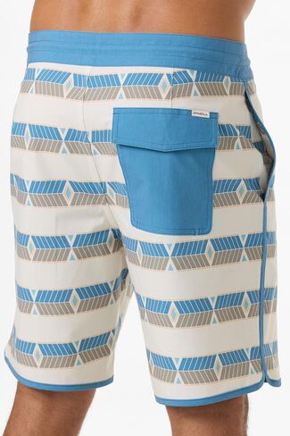 O'NEILL Men's Diamante Cruzer Scallop 18 Inch Boardshorts | Recycled Stretch, Quick-Dry Comfort in Kuwait
