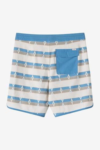 O'NEILL Men's Diamante Cruzer Scallop 18 Inch Boardshorts | Recycled Stretch, Quick-Dry Comfort in Kuwait