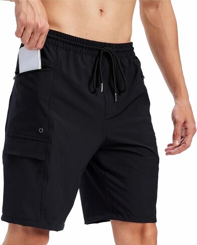 Mens Swim Trunks,Casual Board Shorts Men's with Compression Liner Quick Dry Swim Shorts Men with Zipper Pockets in Kuwait
