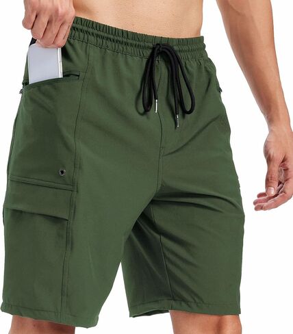 Mens Swim Trunks,Casual Board Shorts Men's with Compression Liner Quick Dry Swim Shorts Men with Zipper Pockets in Kuwait