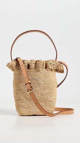 Loeffler Randall Women's Laith Crochet Top Handle Bucket Bag in Kuwait