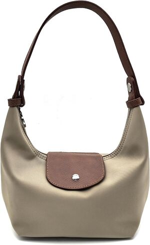 Convertible Women Underarm Bag Shoulder Purses with 2 Straps, Handbag Zipper Closure Minimalist Dumpling Design in Kuwait