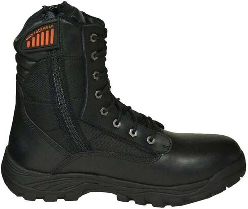UNIK JUST FOR BIKERS Men's Premium Black Leather Compact Motorcycle Boots, 10003-M in Saudi Arabia