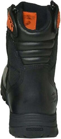UNIK JUST FOR BIKERS Men's Premium Black Leather Compact Motorcycle Boots, 10003-M in Saudi Arabia