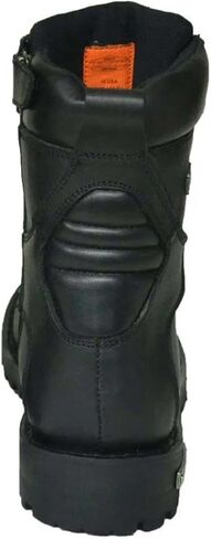 UNIK JUST FOR BIKERS Men's Premium Black Leather Classic Motorcycle Boots, 10002-M in Saudi Arabia