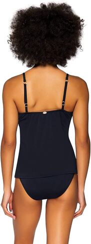 ملابس سباحة نسائية Sunsets Crossroads Tankini مع سلك داخلي، أسود، 34E/32F/30G in Kuwait