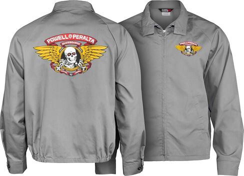Powell Peralta Winged Ripper Jacket, Gray, Large in Kuwait