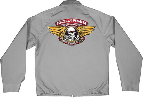 Powell Peralta Winged Ripper Jacket, Gray, Large in Kuwait