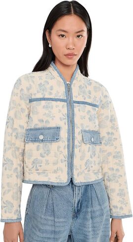 Blank NYC Love Song Floral Quilted Jacket in Kuwait
