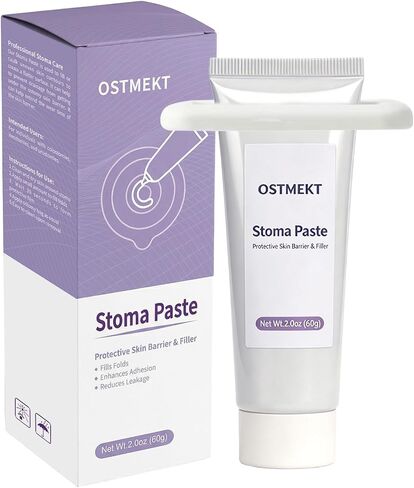 Ostomy Paste for Leak Prevention - Ostomy Supplies - Alcohol-Free Stoma Paste for Skin Barrier Seal & Protection - 2oz Tube in Kuwait