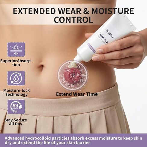 Ostomy Paste for Leak Prevention - Ostomy Supplies - Alcohol-Free Stoma Paste for Skin Barrier Seal & Protection - 2oz Tube in Kuwait