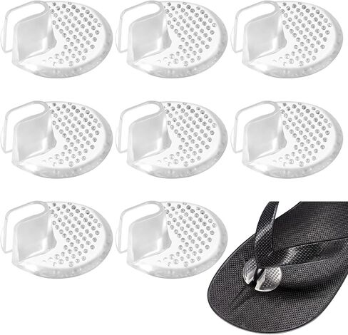 Gel Metatarsal Pads for Thong Sandals Flip Flops, 4 Pairs Forefoot Cushion Inserts, Ball of Foot Pads for Pain Relief and Anti-Slip Support in Saudi Arabia