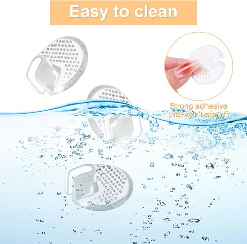 Gel Metatarsal Pads for Thong Sandals Flip Flops, 4 Pairs Forefoot Cushion Inserts, Ball of Foot Pads for Pain Relief and Anti-Slip Support in Saudi Arabia