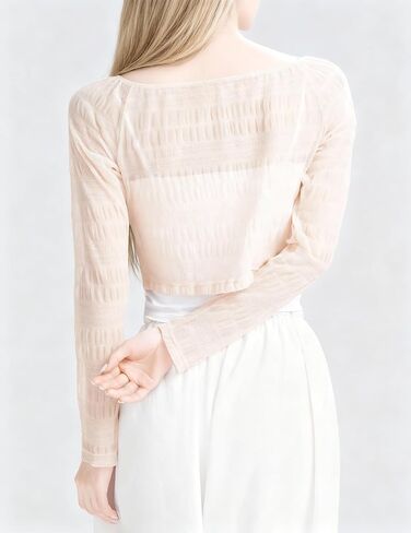 Woman Ballet Pleated Top Adult Long Sleeve Overall for Dancing in Kuwait