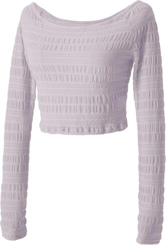 Woman Ballet Pleated Top Adult Long Sleeve Overall for Dancing in Kuwait