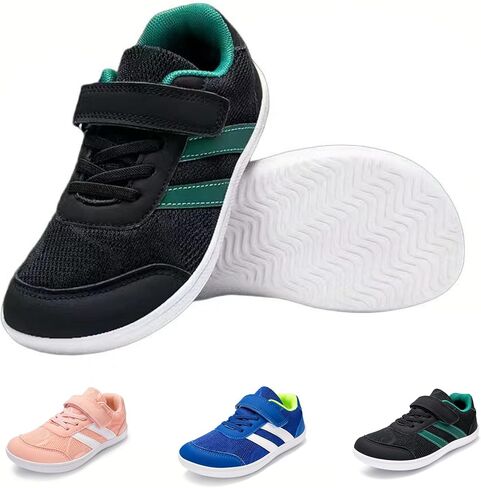 Toddler/Little/Big Kids Wide Toe Box Barefoot Shoes Girls Boys Zero Drop Minimalist Sneakers Kids Walking Shoes Kids Hiking Shoe in Saudi Arabia