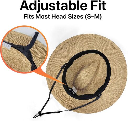 Nollia Western Straw Cowboy Hat for Women - Wide Brim Sun Hat with 3 Interchangeable Beaded Bands, Adjustable Fit, Lightweight & Breathable for Festivals, Rodeos, Travel & Outdoor Adventures Khaki in Saudi Arabia