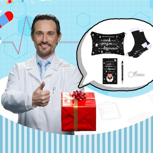 5 Pack CNA Week Gifts Set for Women May You Be Proud of The Work You Do CNA Nurse Appreciation Makeup Bag Socks Pen Keychain Notebook Nurse Gifts for Nursing Assistant Graduation Party Favors in Kuwait