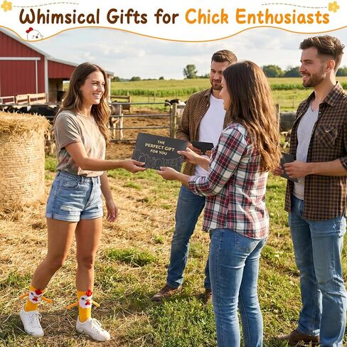 Funny Chicken Magnetic Socks That Holding Hand for Women Novelty Wacky Animal Socks for Adult Christmas Gag Gifts in Saudi Arabia