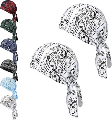 Cooling Skull Cap Helmet Liner, Bandana Cap, Elastic Cycling Sports Cap, Breathable Sweat Wicking Head Scarf in Kuwait