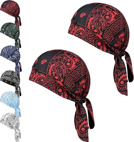 Cooling Skull Cap Helmet Liner, Bandana Cap, Elastic Cycling Sports Cap, Breathable Sweat Wicking Head Scarf in Kuwait