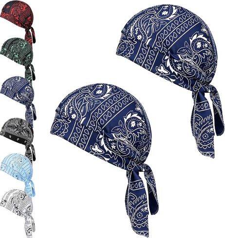 Cooling Skull Cap Helmet Liner, Bandana Cap, Elastic Cycling Sports Cap, Breathable Sweat Wicking Head Scarf in Kuwait
