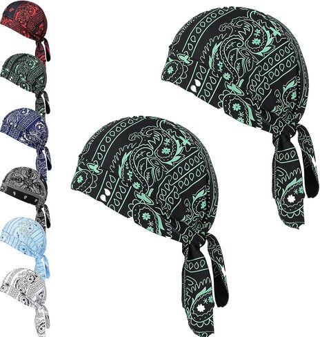 Cooling Skull Cap Helmet Liner, Bandana Cap, Elastic Cycling Sports Cap, Breathable Sweat Wicking Head Scarf in Kuwait