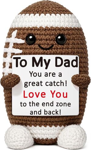 WELLBANEE Teacher Appreciation Gifts for Men, Thank You End of Year Graduation Present for Teachers Retirement MVP Gift for Mentor Back to School Football Handmade Crochet Man Women in Saudi Arabia