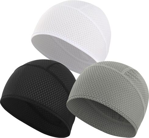 3Pcs Cooling Skull Caps for Men Women, Summer Breathable Quick Dry Cycling Helmet Liner for Running Gym & Work in Saudi Arabia