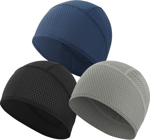 3Pcs Cooling Skull Caps for Men Women, Summer Breathable Quick Dry Cycling Helmet Liner for Running Gym & Work in Saudi Arabia