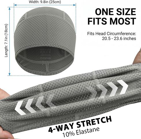 3Pcs Cooling Skull Caps for Men Women, Summer Breathable Quick Dry Cycling Helmet Liner for Running Gym & Work in Saudi Arabia