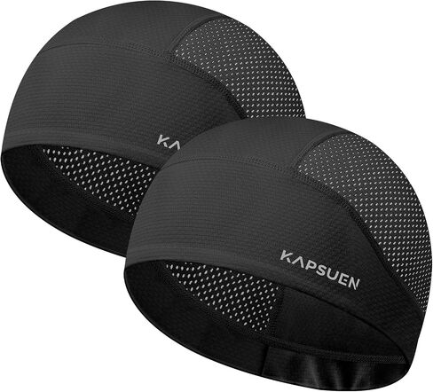 Cooling Skull Caps for Men - Cycling Cap with Breathable Mesh, Quick Dry Helmet Liner for Motorcycle Rugby Running in Kuwait