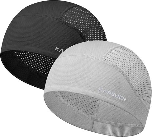 Cooling Skull Caps for Men - Cycling Cap with Breathable Mesh, Quick Dry Helmet Liner for Motorcycle Rugby Running in Kuwait