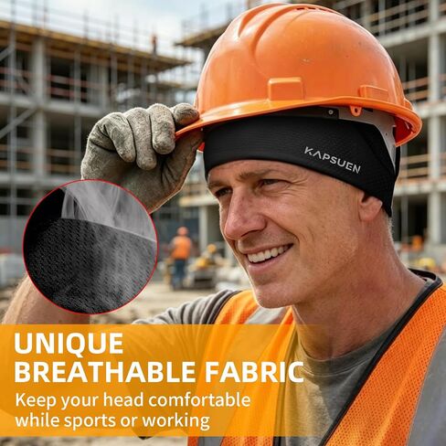 Cooling Skull Caps for Men - Cycling Cap with Breathable Mesh, Quick Dry Helmet Liner for Motorcycle Rugby Running in Kuwait