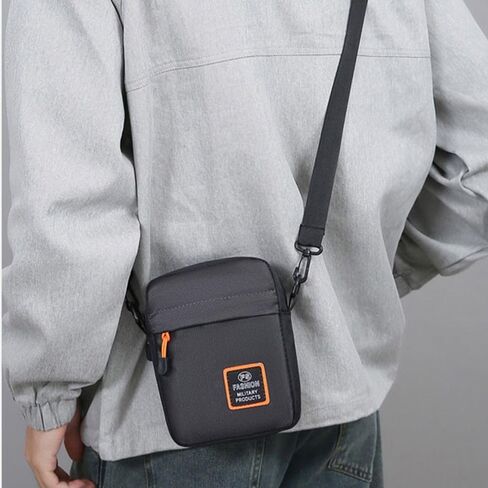 Men Business Shoulder Bag Multifunctional Oxford Cloth Durable Male Handbag(Black) in Kuwait
