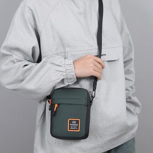 Men Business Shoulder Bag Multifunctional Oxford Cloth Durable Male Handbag(Black) in Kuwait