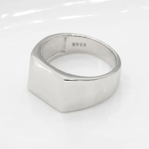 LovePlus Solid S925 sterling silver men's ring, badge ring, men's simple classic little finger ring in Saudi Arabia
