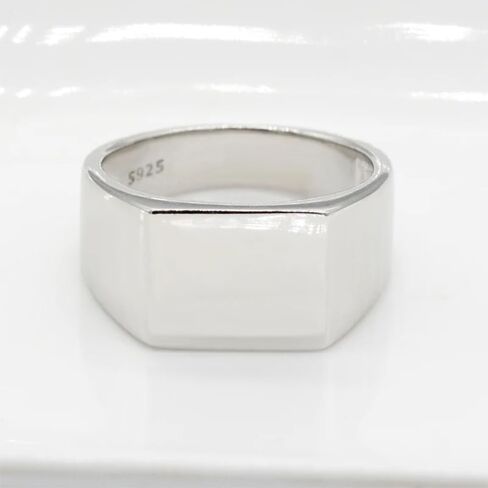 LovePlus Solid S925 sterling silver men's ring, badge ring, men's simple classic little finger ring in Saudi Arabia