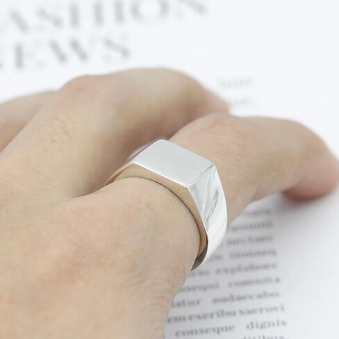 LovePlus Solid S925 sterling silver men's ring, badge ring, men's simple classic little finger ring in Saudi Arabia