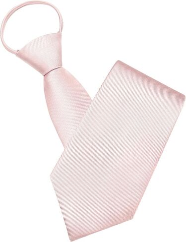 GUSLESON 3.15"（8cm） Mens Pre-tied Adjustable Zipper Tie Solid Necktie for Business and Wedding in Kuwait